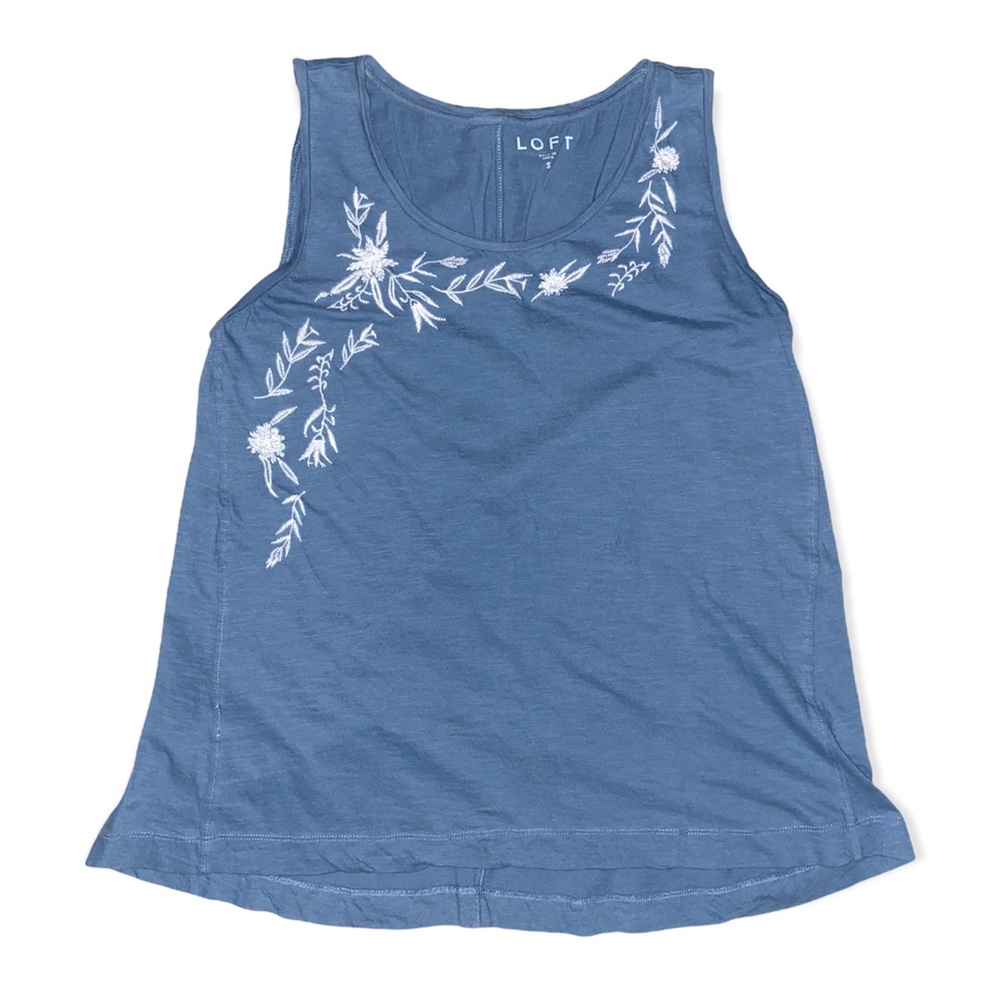 LOFT woman’s embroidered tank top